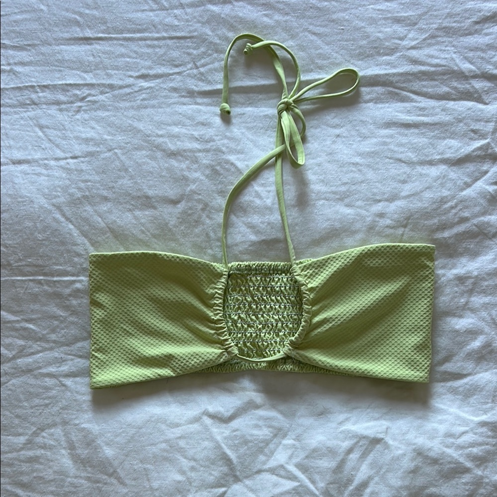 ✨ STONE FOX SWIM MEADOW BIKINI TOP IN PALOMA PIQUE SZ M